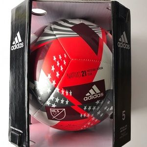 Adidas NATIVO MLS 2021 Soccer Match Ball Replica Club Red Size 5 Futebol